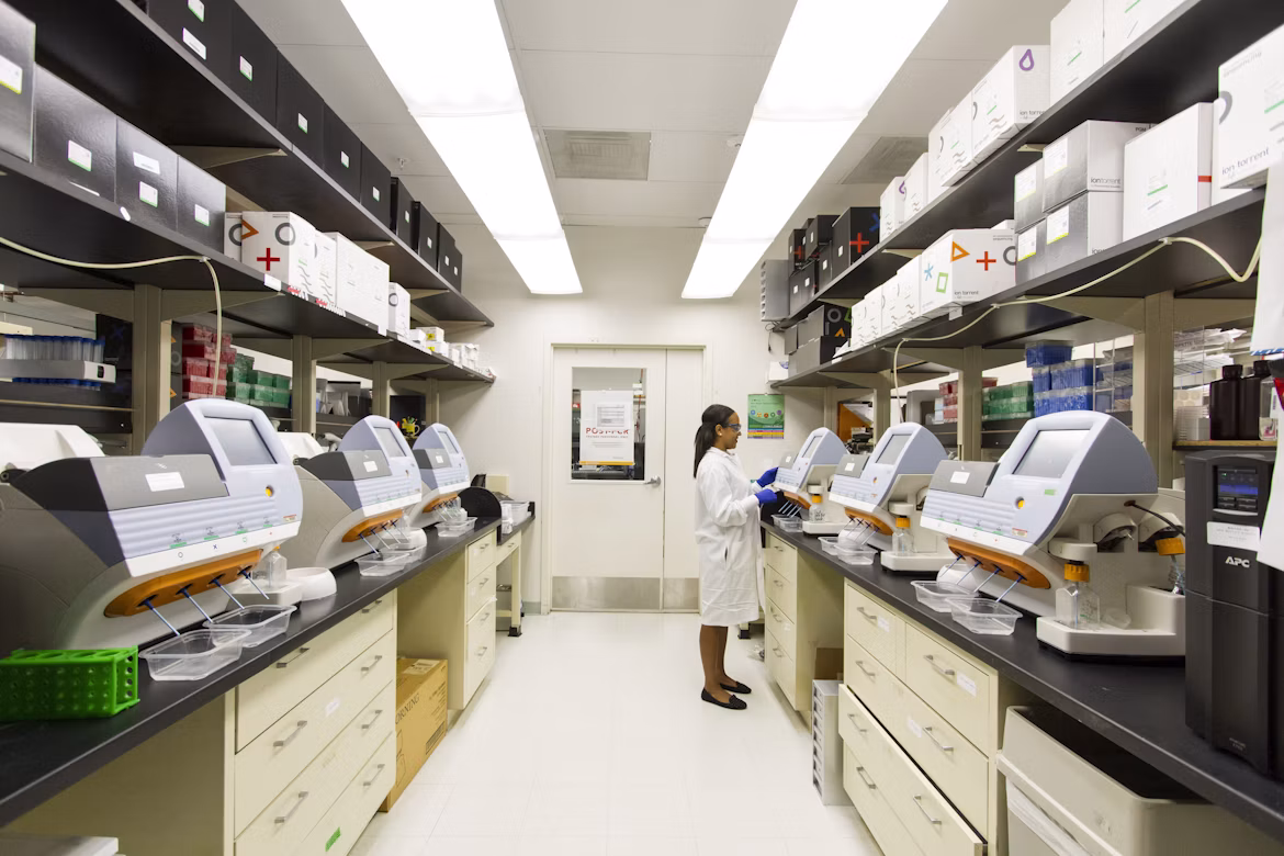 High-tech IVF Embryology cleanroom laboratory